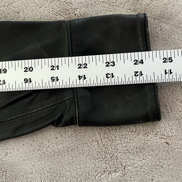 One Teaspoon Womens 100% Sheep Leather Western Snap Front Shirt XS Rodeo New - Picture 14 of 15